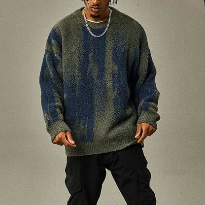 Amric Abstract Cotton Blend Sweater