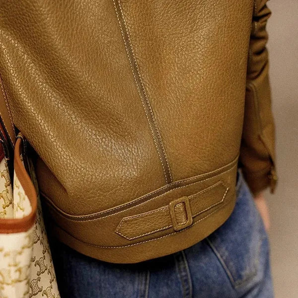 Romana Faux Leather Jacket – Cruelty-Free & Tailored