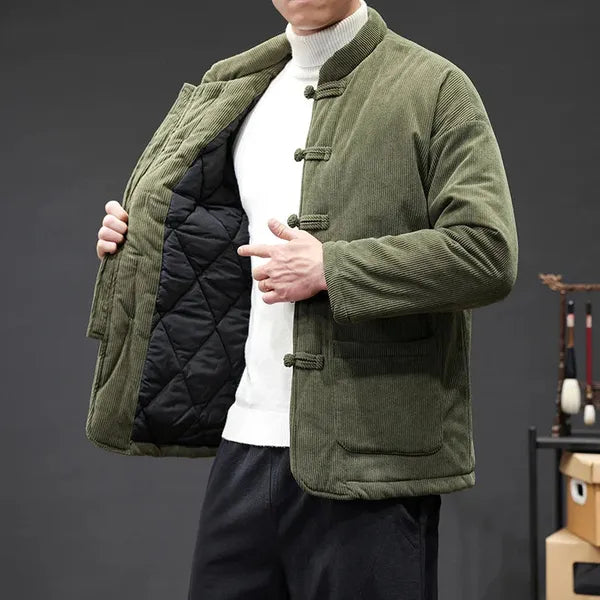 Kai Corduroy Jacket – Tang Suit-Inspired Winter Coat