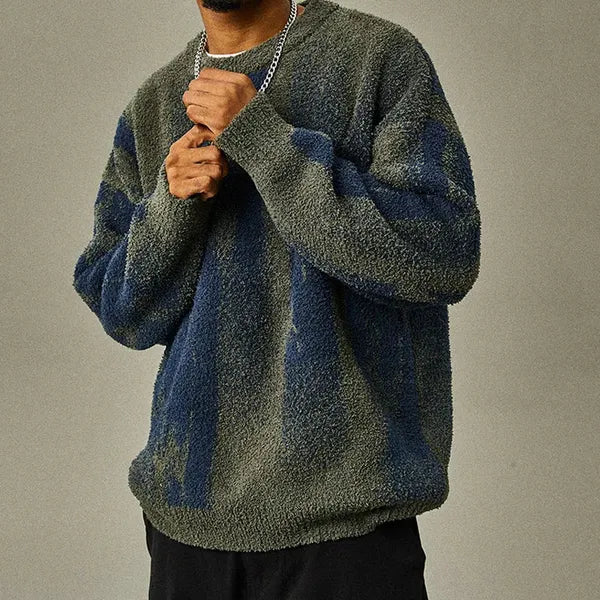 Amric Abstract Cotton Blend Sweater