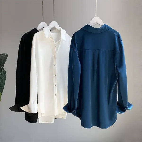 Silara Blouse – Minimalist Button-Down Top for Women