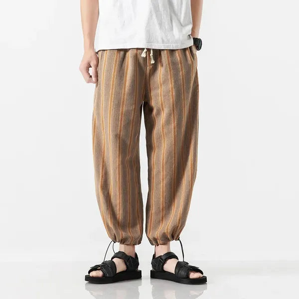 Ichita Harem Pants – Cotton-Linen Streetwear Bottoms