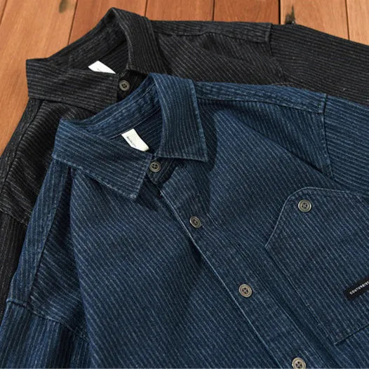 Brano Striped Denim Jacket – Spring Layering Essential