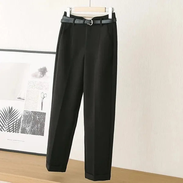 Millie High-Waisted Pleated Trousers
