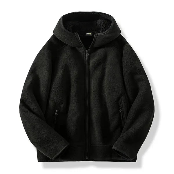 Revan Hoodie – Cashmere Blend High-Pile Fleece Zip-Up