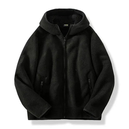 Revan Hoodie – Cashmere Blend High-Pile Fleece Zip-Up