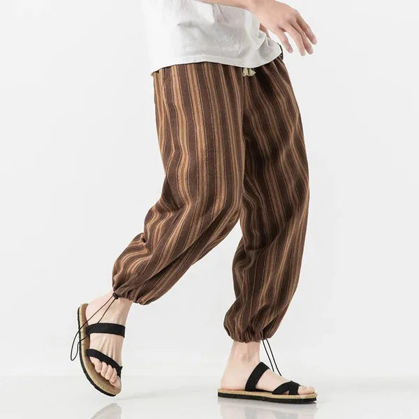 Ichita Harem Pants – Cotton-Linen Streetwear Bottoms