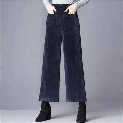Rachael High-Waisted Corduroy Flare Pants