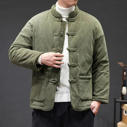 Kai Corduroy Jacket – Tang Suit-Inspired Winter Coat