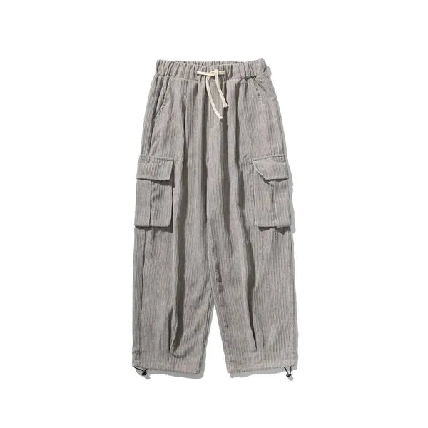 Veluto Corduroy Joggers – Loose Fit with Cargo Pockets