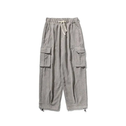 Veluto Corduroy Joggers – Loose Fit with Cargo Pockets