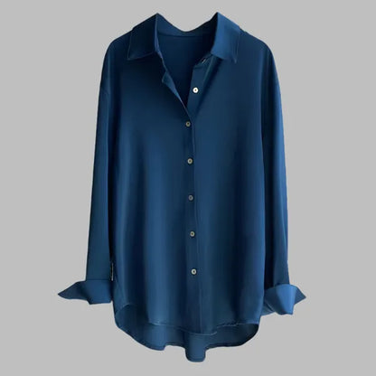 Silara Blouse – Minimalist Button-Down Top for Women