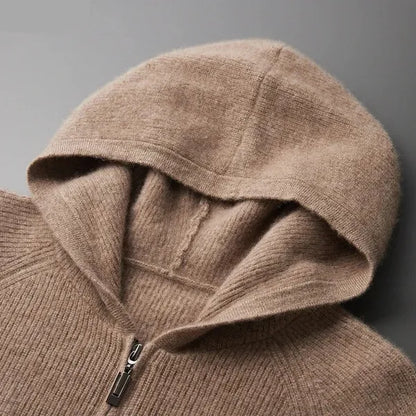 Belwood Cashmere Hoodie – Pure Cashmere Zip-Up