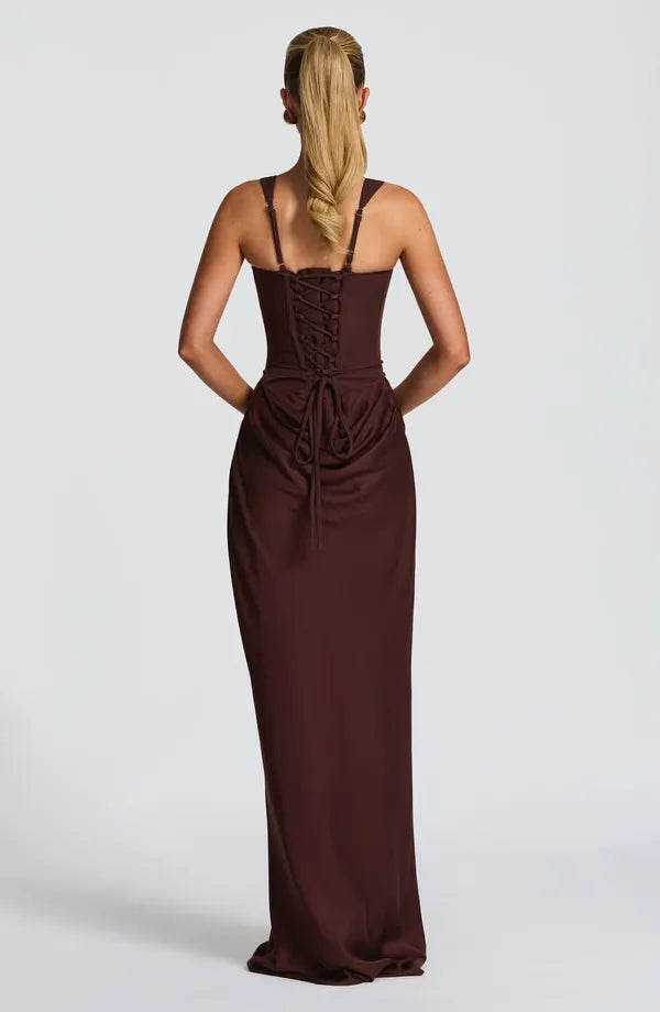 Nelya Dress – Corset Bodice & Pleated Lyocell Skirt