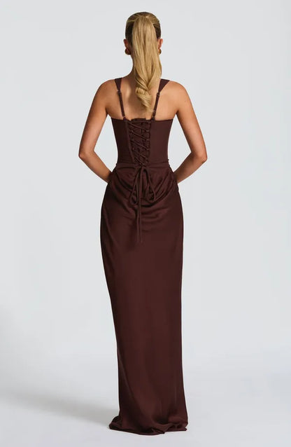 Nelya Dress – Corset Bodice & Pleated Lyocell Skirt