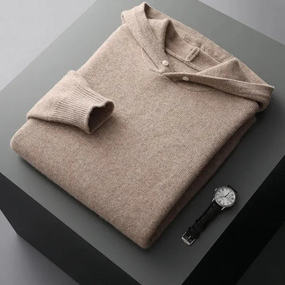 Zenith 100% Pure Cashmere Hoodie – Relaxed Fit