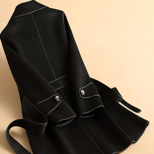 Tivara Wool-Blend Belted Trench Coat