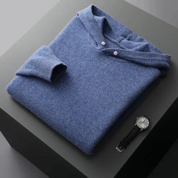 Zenith 100% Pure Cashmere Hoodie – Relaxed Fit