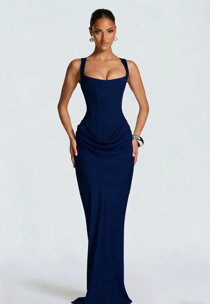 Nelya Dress – Corset Bodice & Pleated Lyocell Skirt