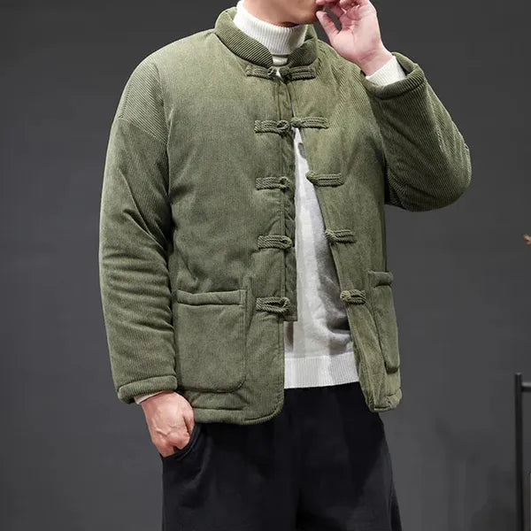 Kai Corduroy Jacket – Tang Suit-Inspired Winter Coat