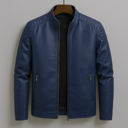 Zenith Leather Jacket – Moto-Inspired Premium Zip-Up