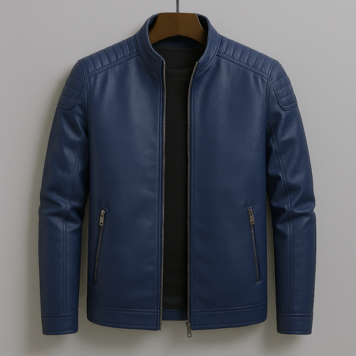 Zenith Leather Jacket – Moto-Inspired Premium Zip-Up
