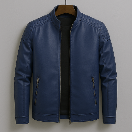 Zenith Leather Jacket – Moto-Inspired Premium Zip-Up