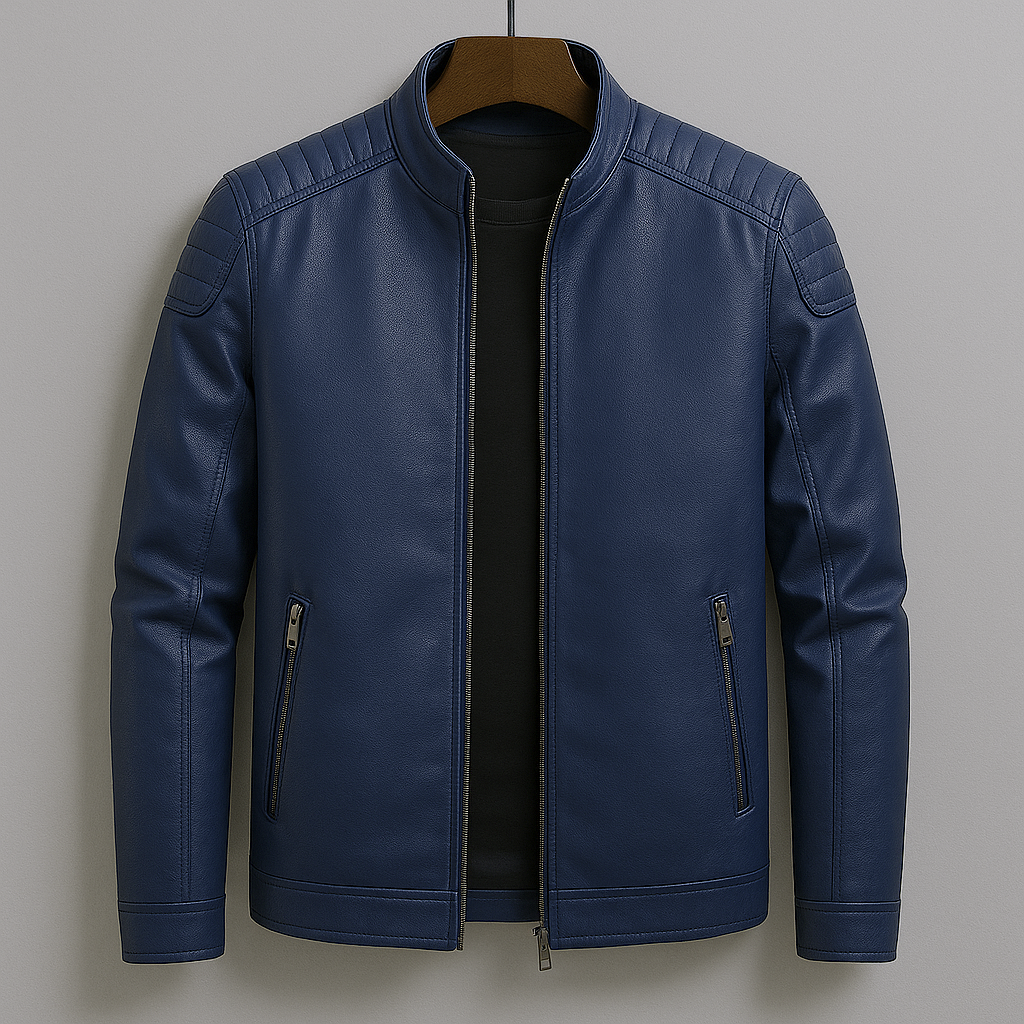 Zenith Leather Jacket – Moto-Inspired Premium Zip-Up